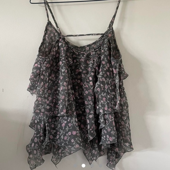 Abercrombie & Fitch green layered cami fairycore top - Picture 6 of 6